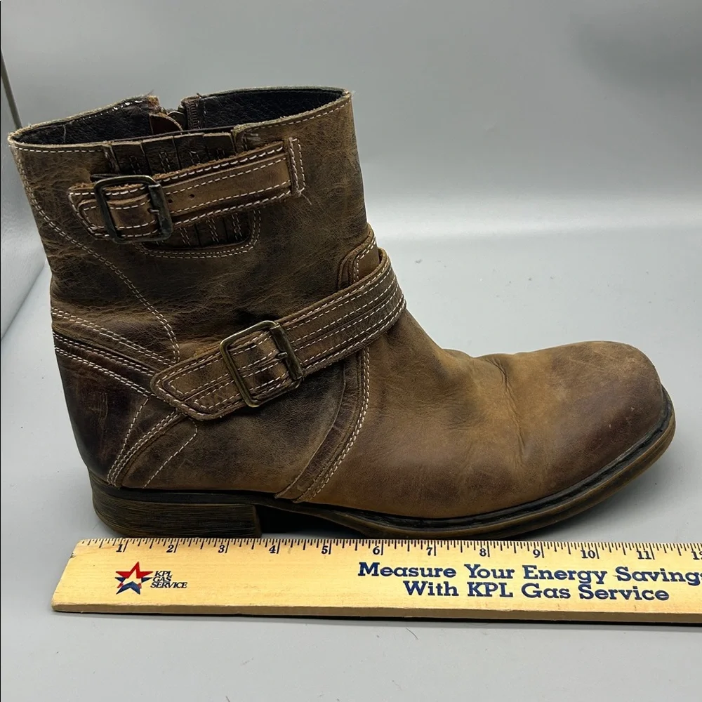 Men's BedStu Wren Leather Distressed Boots Rustic